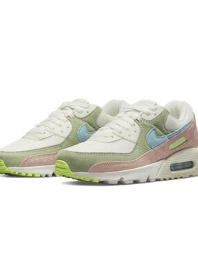 NIKE WMNS AIR MAX 90 EASTER LEOPARD SAIL-COPA-HONEYDEW - size 8.5